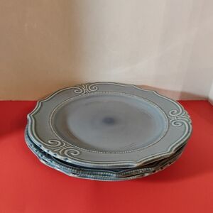 Home Trends Set of 3 Ceramic Plates